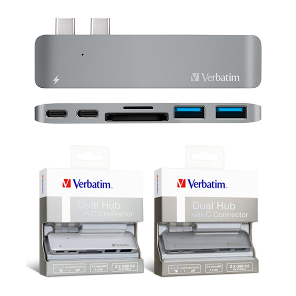 Verbatim Dual C Type Charging Hub for Apple MacBoo