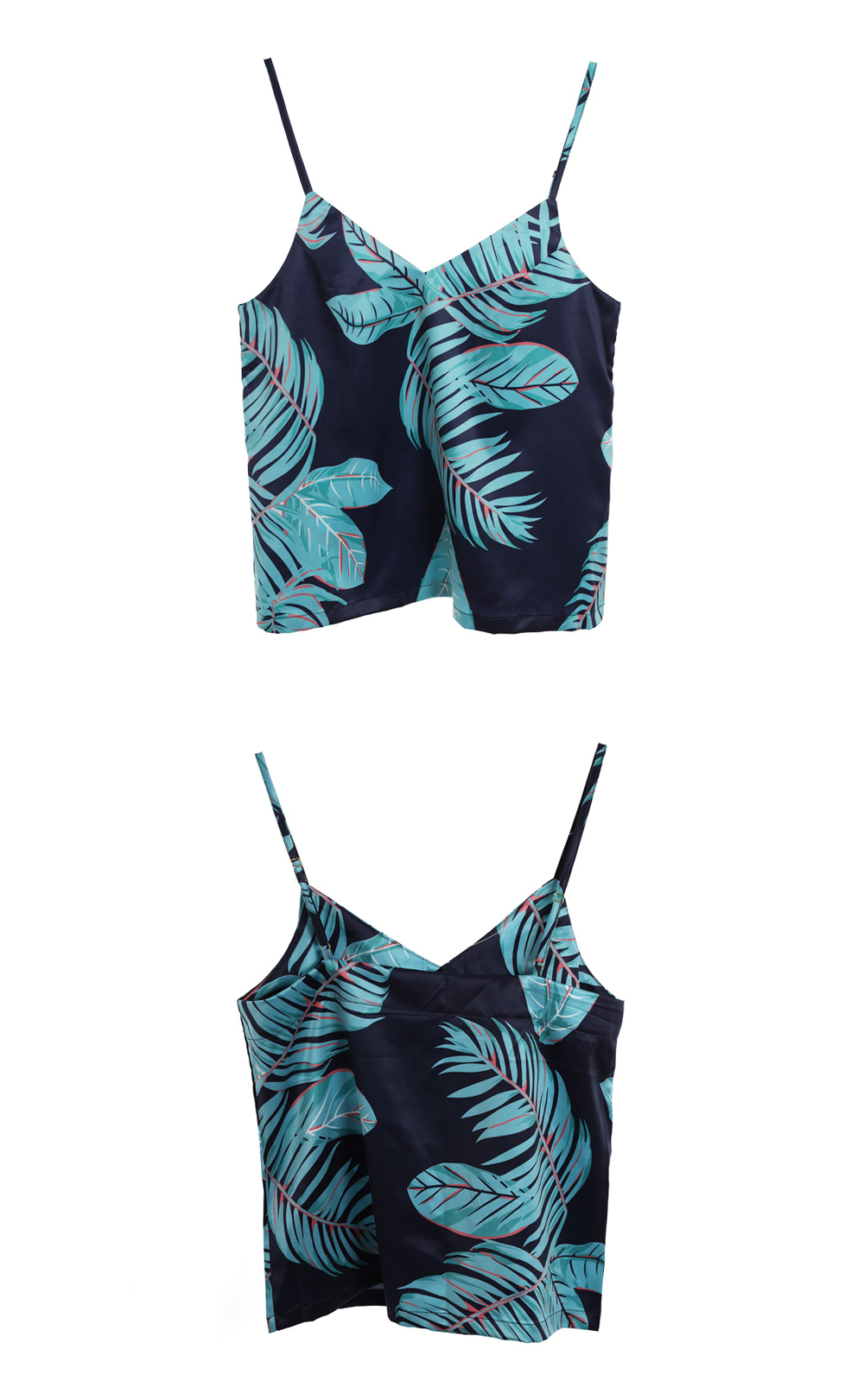 New Kaia Tropical Pajama Slip Set Women Women Paja