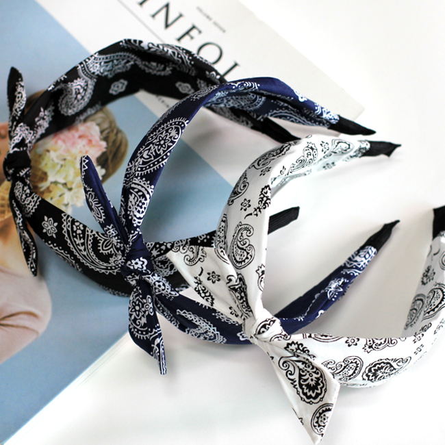 New Turban Hair Band, Wire Hybrid Ethnic Bandana F