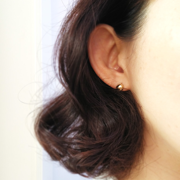 Dongguan anti-circular one-touch earrings 6.5mm 14