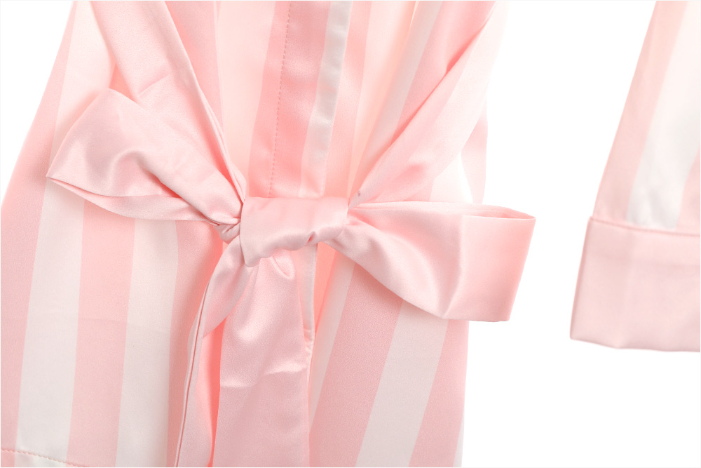 New Karen Stripe Pajamas 4-piece set Women's pa