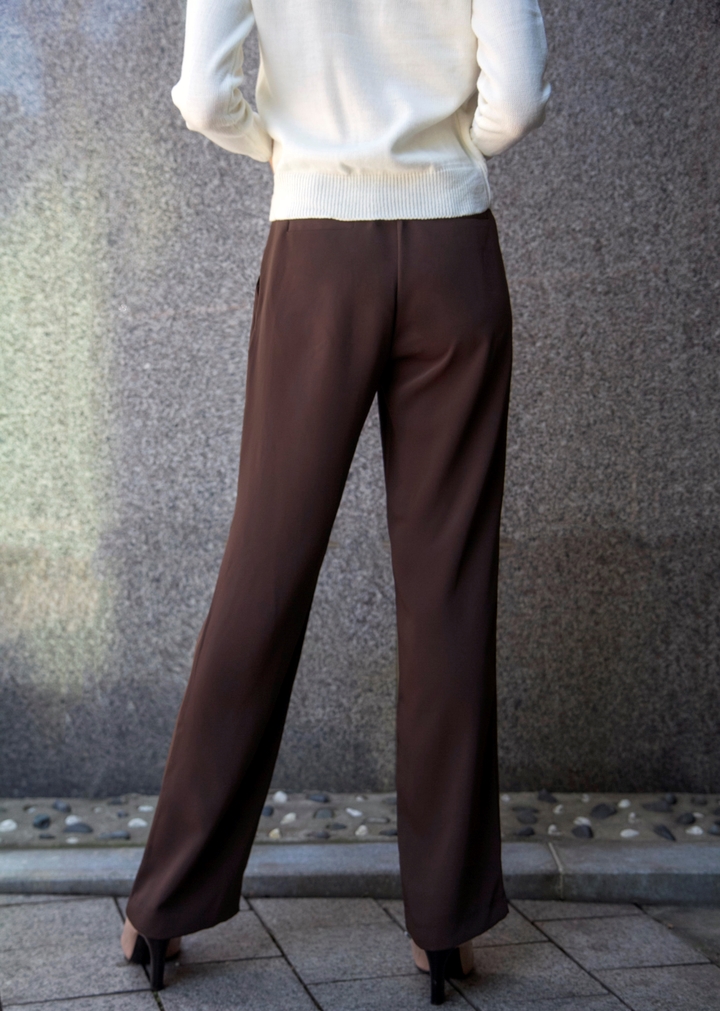 New Women's Pants High Waist Wide Bending Slack