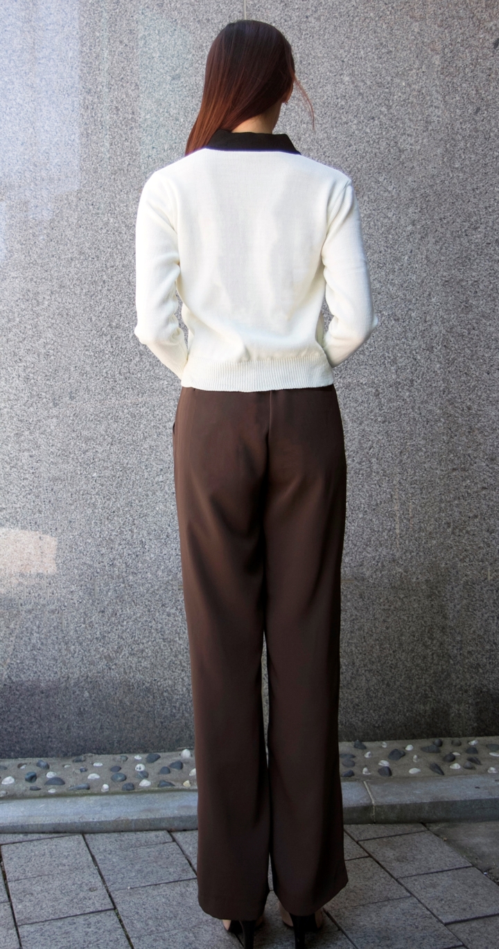 New Women's Pants High Waist Wide Bending Slack