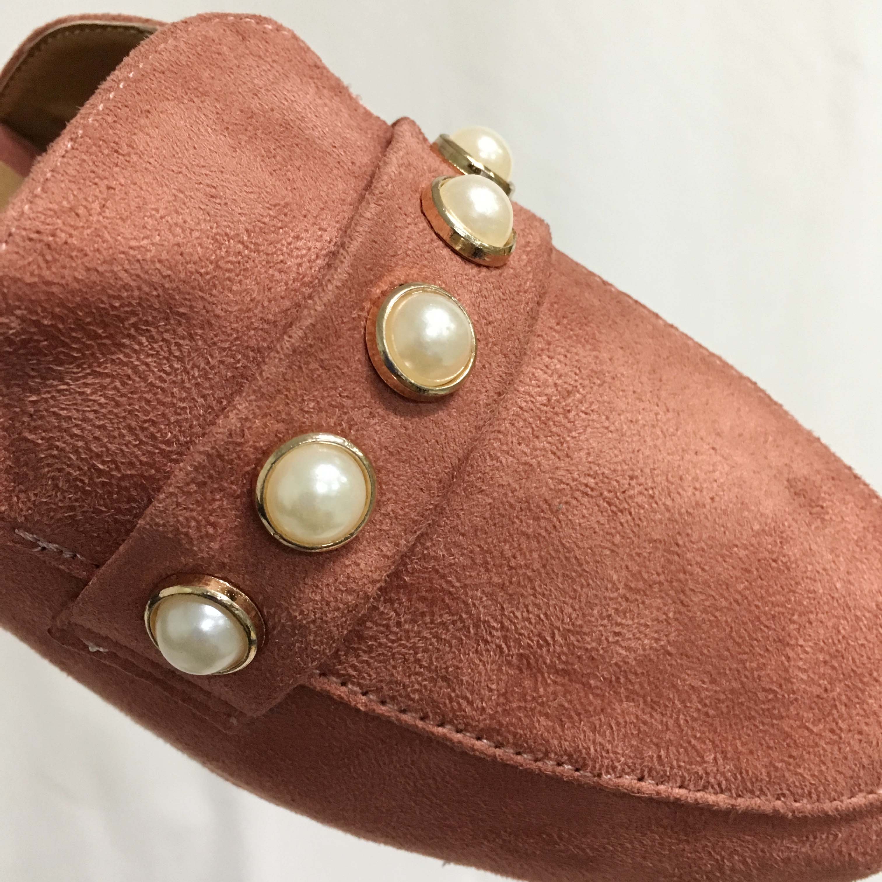 New The Kemps Pearl Blouse Suede Office Shoes Slip