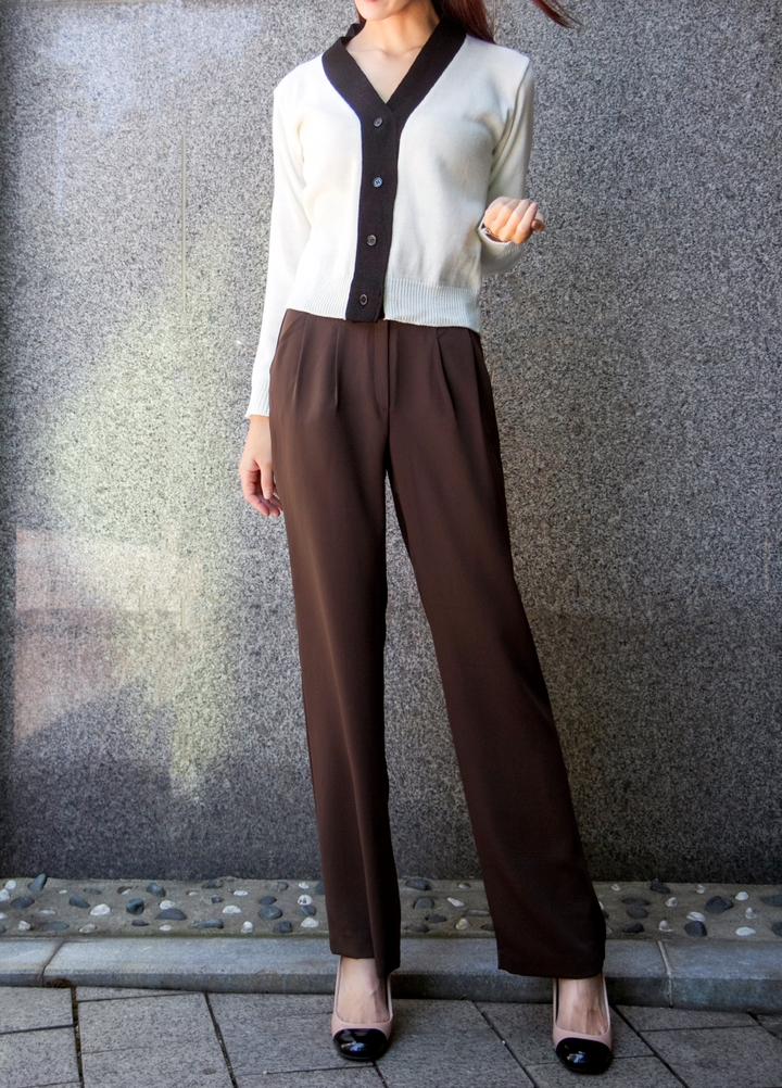 New Women's Pants High Waist Wide Bending Slack
