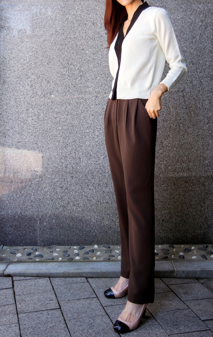 New Women's Pants High Waist Wide Bending Slack