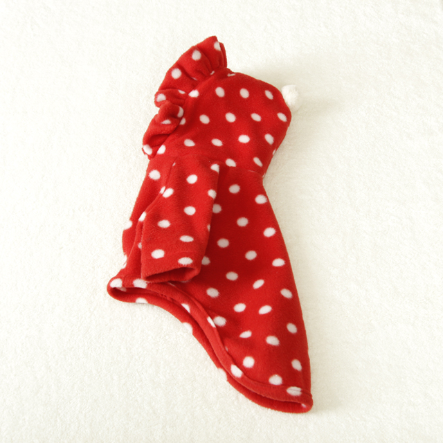 NEW DOG FASHION Puppy Clothes Dot Hoodie Winter Cl