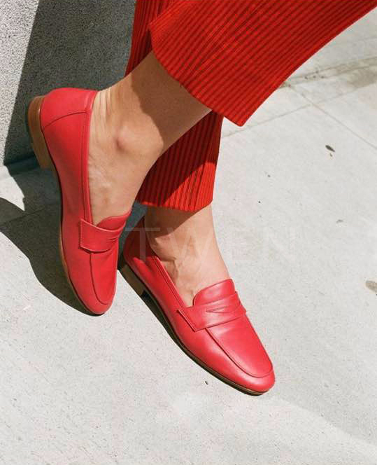 New Mansour Gabriel loafers handmade women suede l