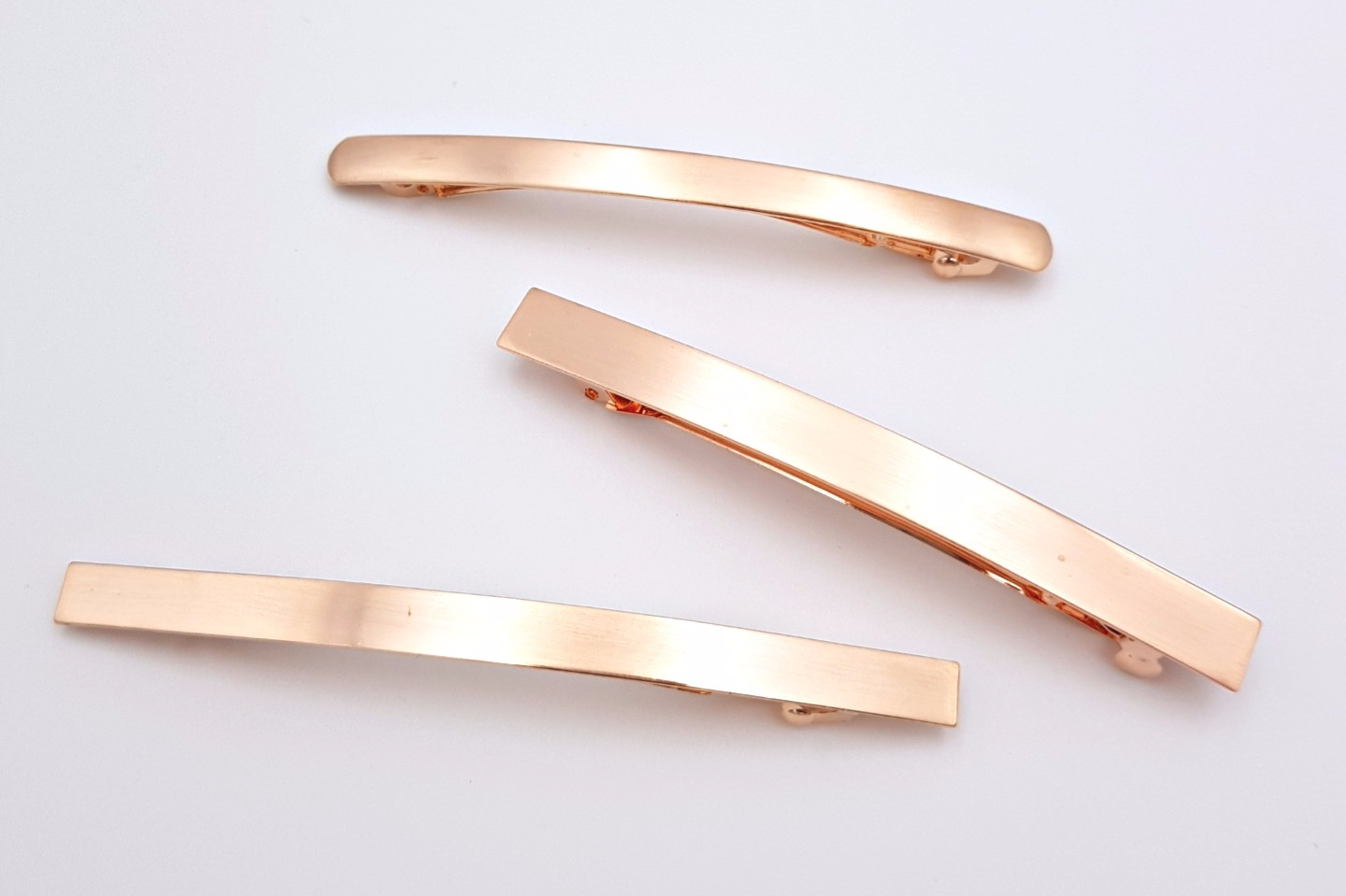 Hair Accessories Square Slim Matte Hairpin Gold Da