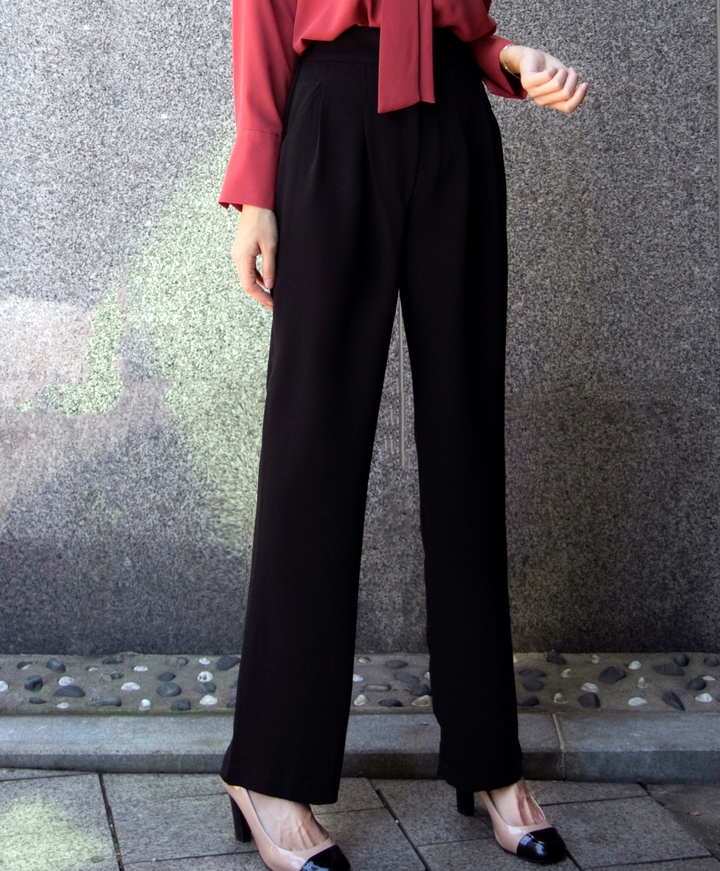 New Women's Pants High Waist Wide Bending Slack