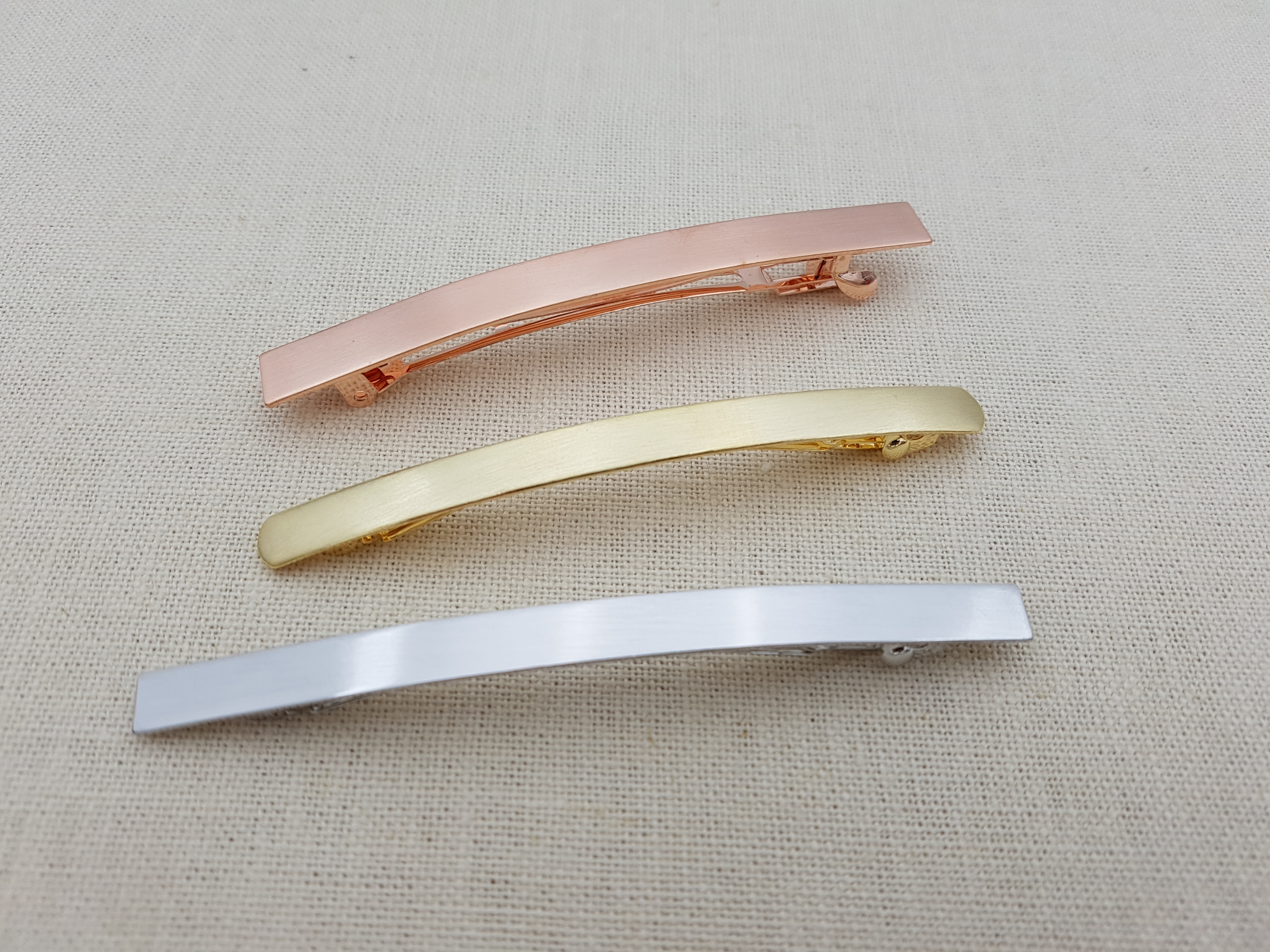 Hair Accessories Square Slim Matte Hairpin Gold Da