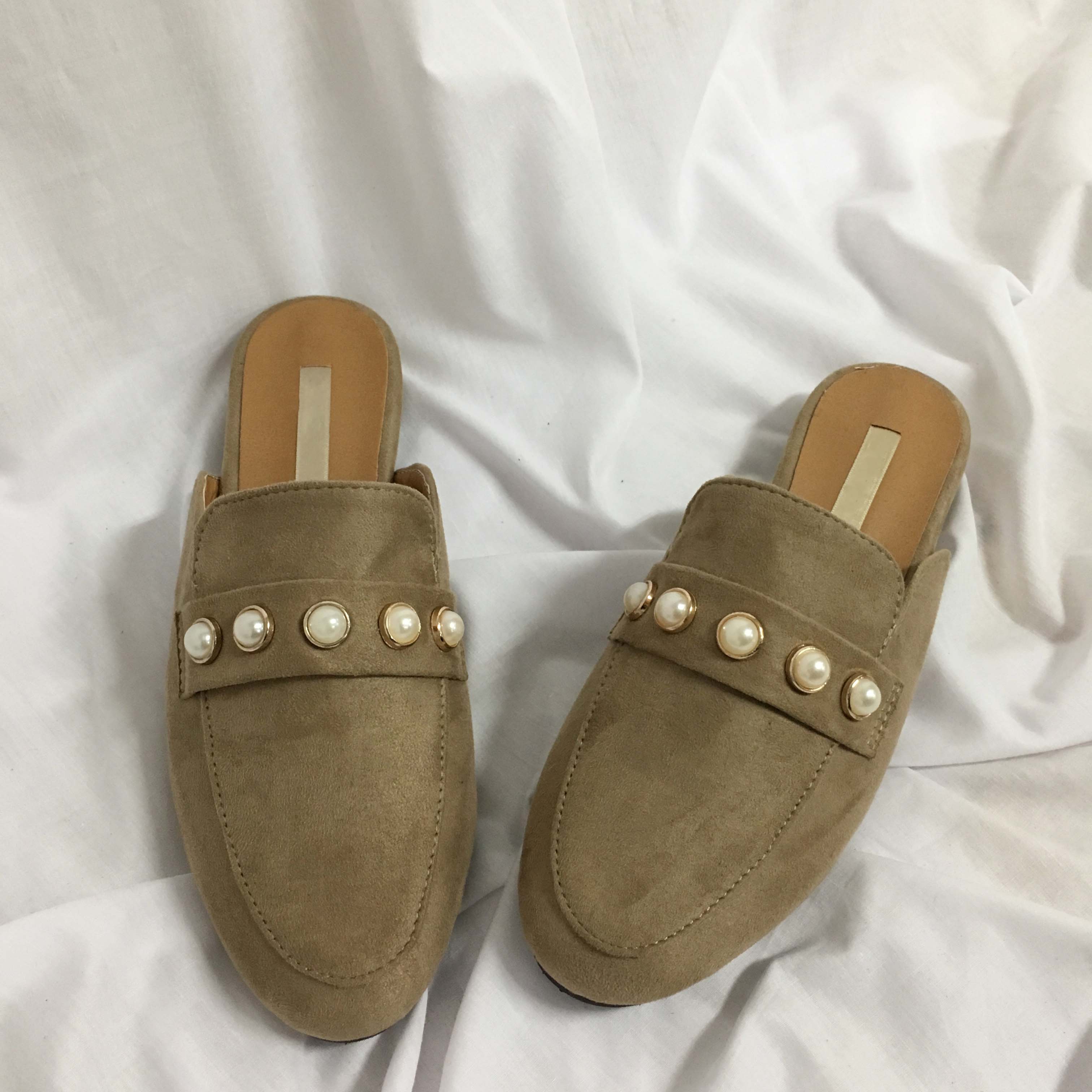 New The Kemps Pearl Blouse Suede Office Shoes Slip