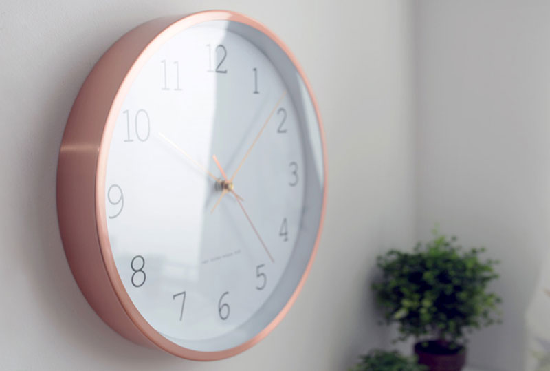 Rose gold metal office living simple simple round 