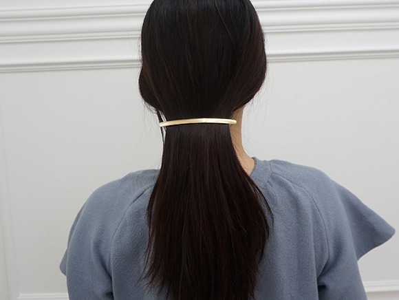 NEW HAIR CLIP HOOP Matte Metal Slim Fins Hairpins 