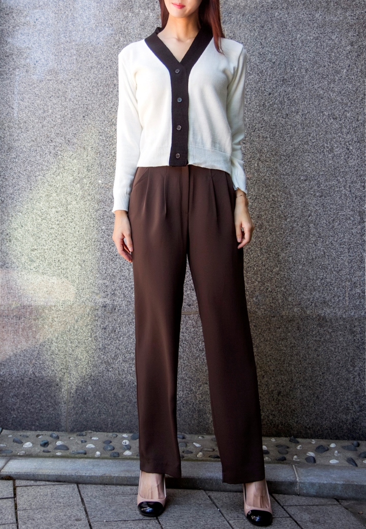 New Women's Pants High Waist Wide Bending Slack