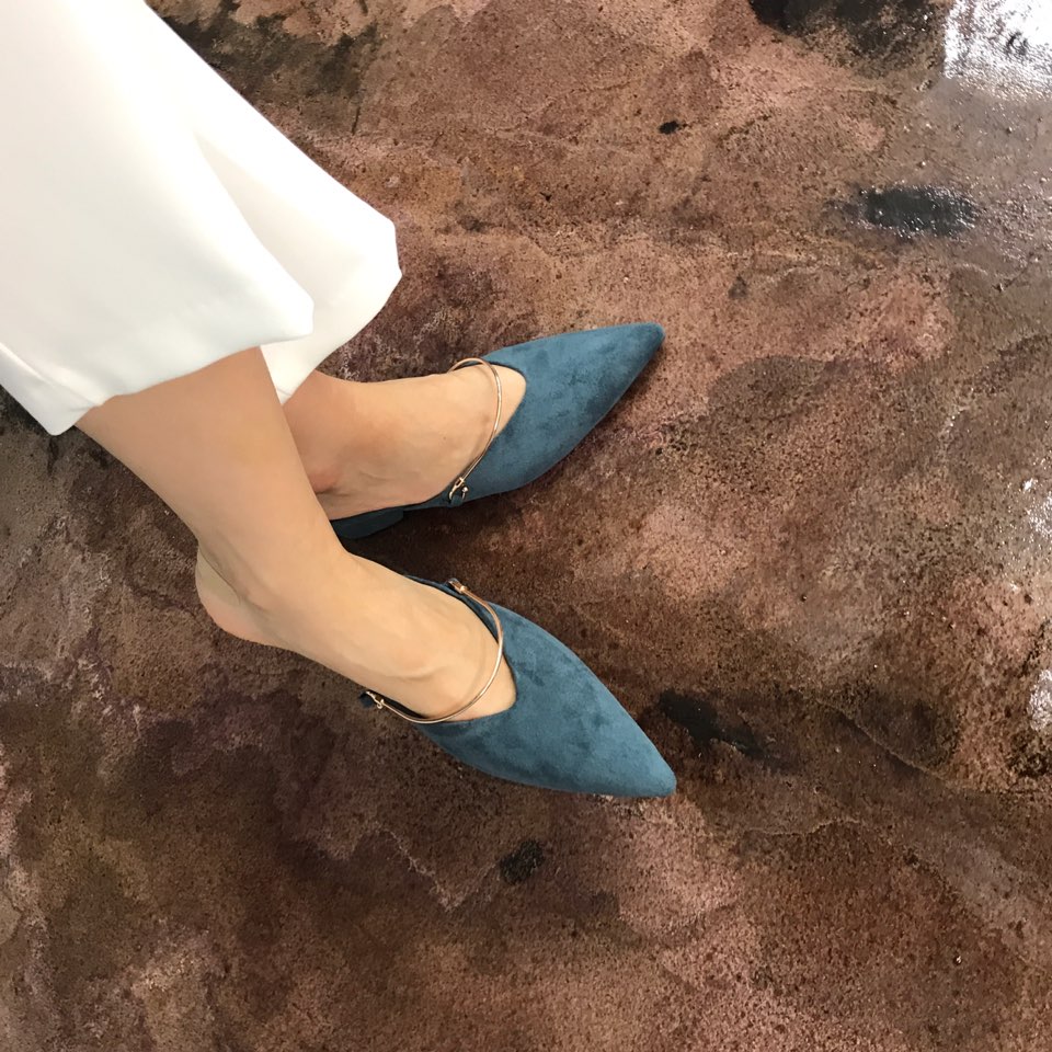 New Suede U Gold Blossom 2color Stylish Color Femi