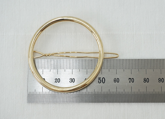 NEW HAIR CLIP HOOP Semi-packed metal ring Hairpin 