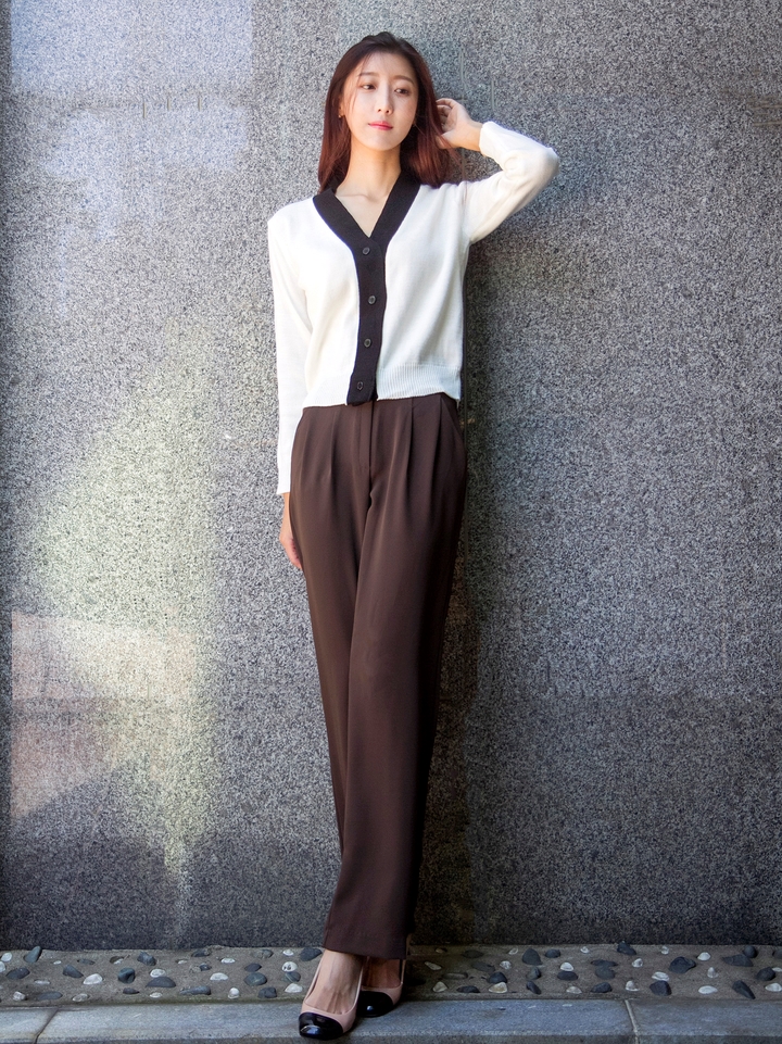 New Women's Pants High Waist Wide Bending Slack