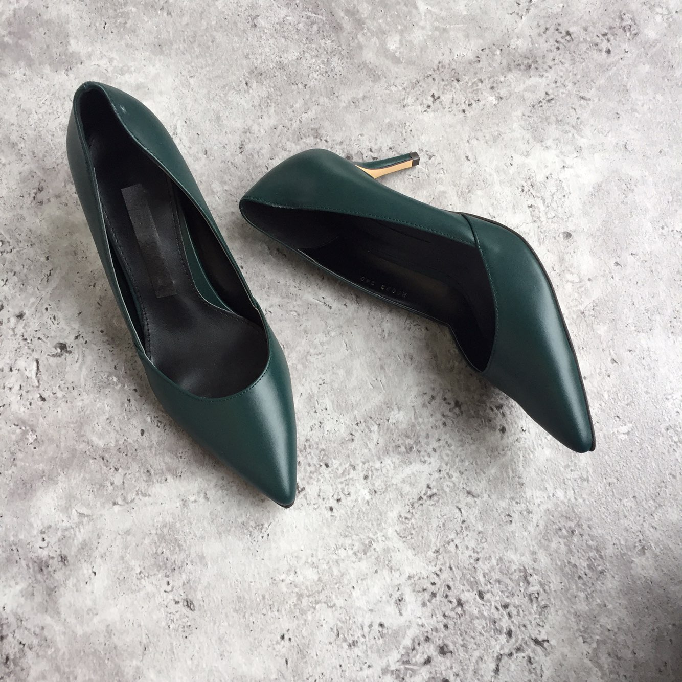 Premium cowhide stiletto mid heel 7cm handmade sho