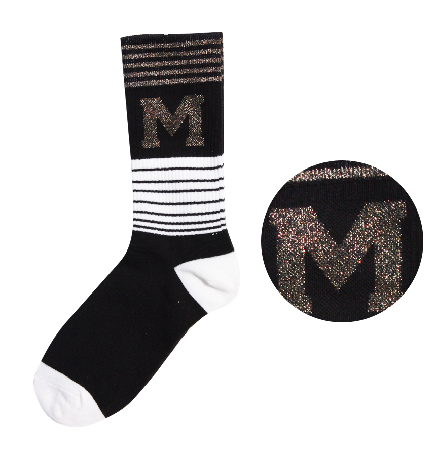 New M board long socks corrugated women fashion pr