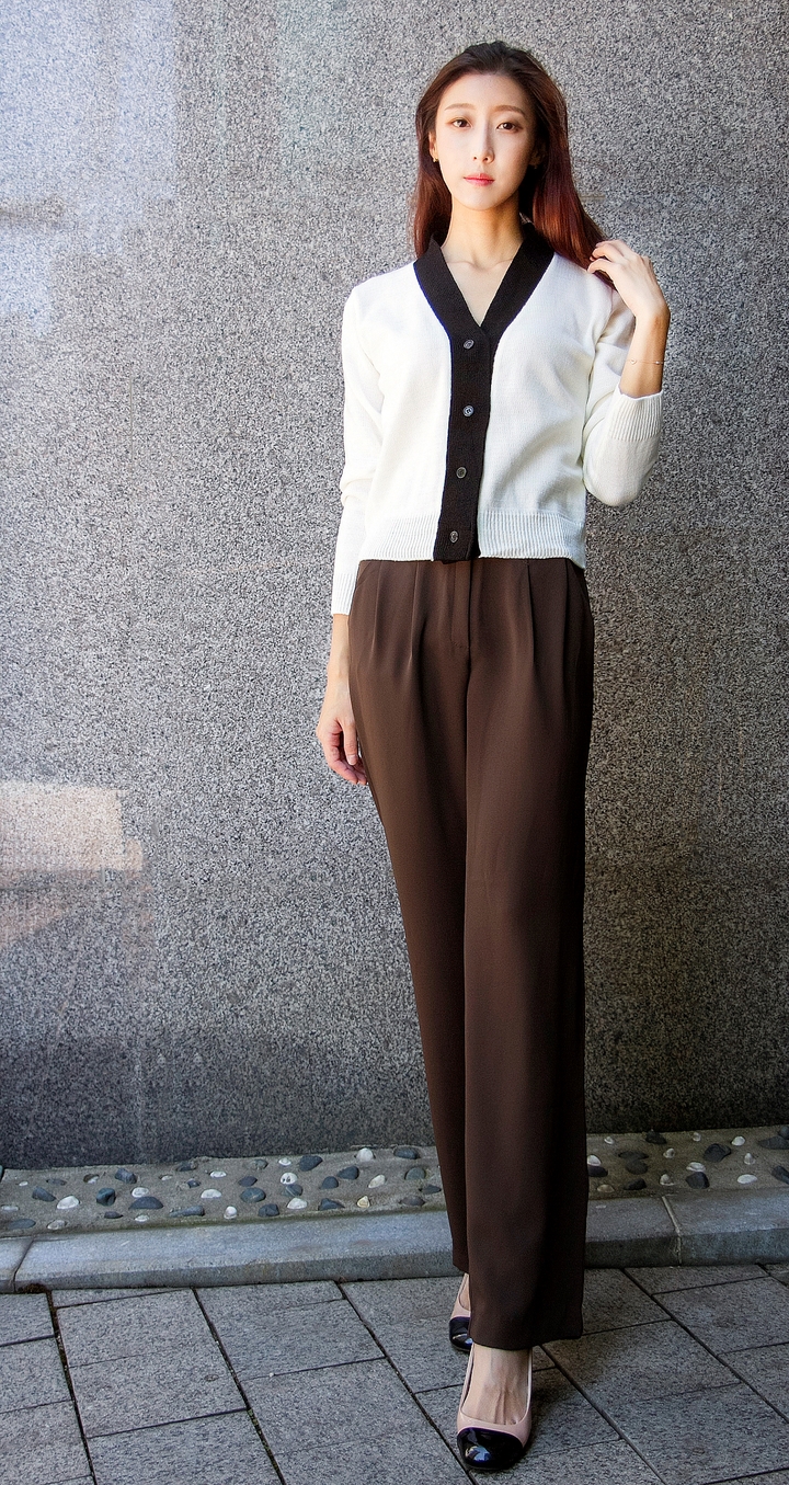 New Women's Pants High Waist Wide Bending Slack