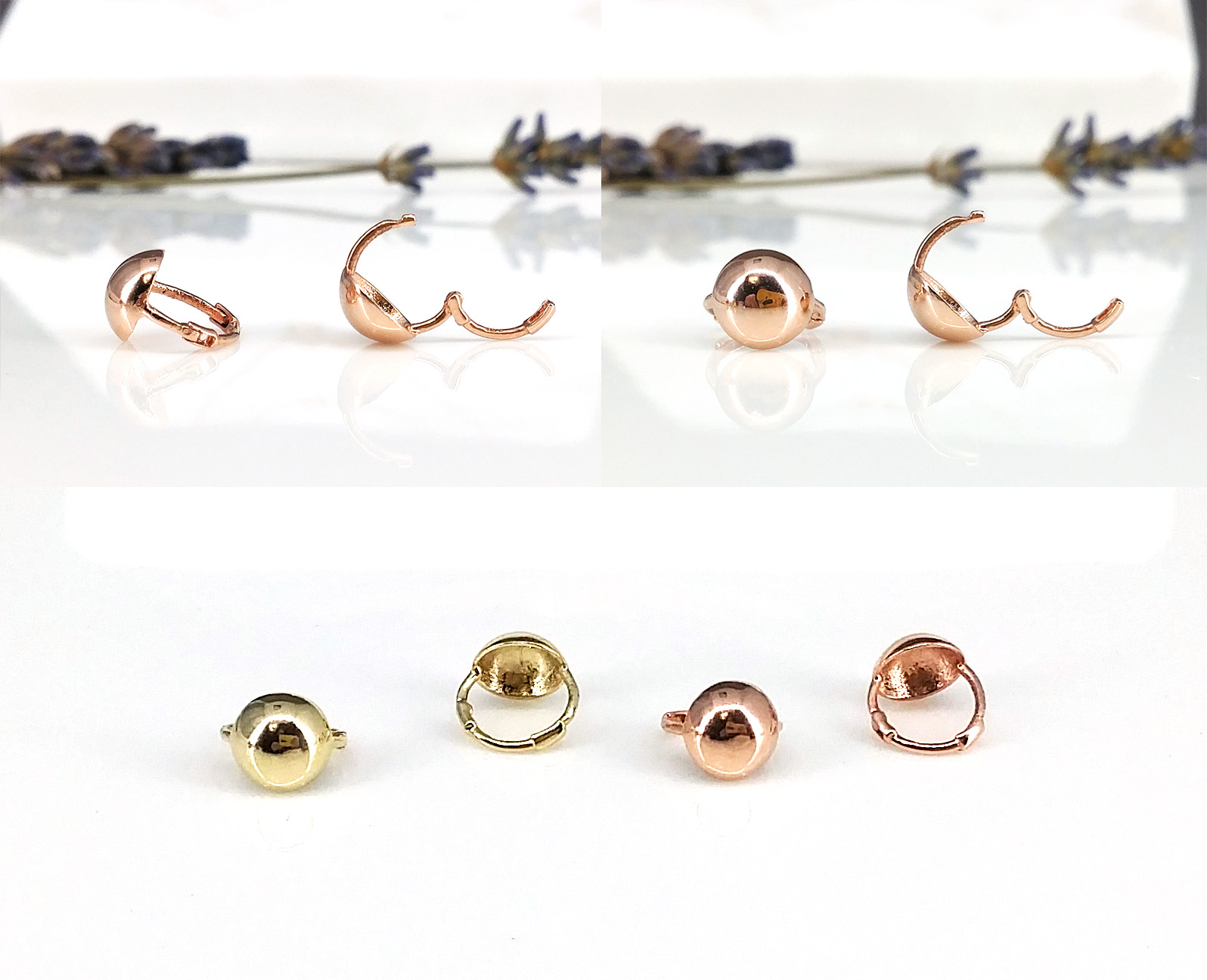 Dongguan anti-circular one-touch earrings 6.5mm 14