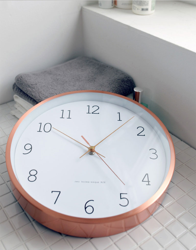 Rose gold metal office living simple simple round 