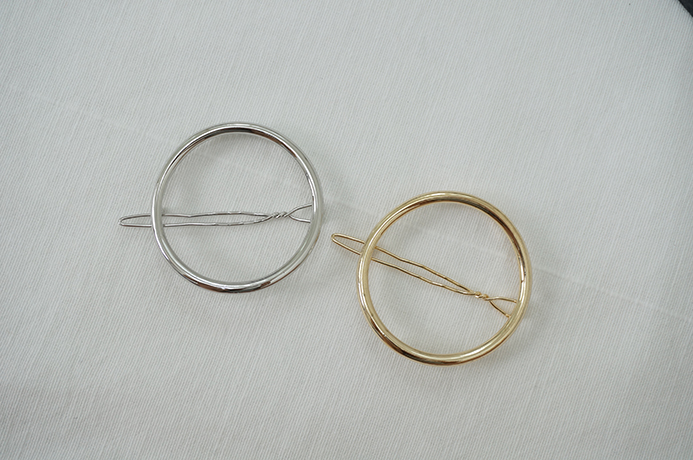 NEW HAIR CLIP HOOP Semi-packed metal ring Hairpin 