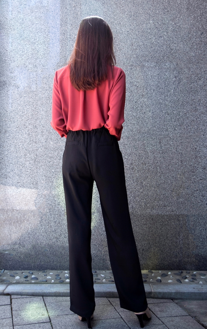 New Women's Pants High Waist Wide Bending Slack