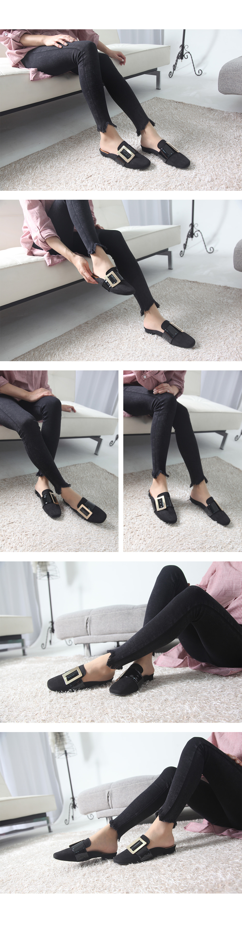 New Square Buckle Women Blouse Woman Woman Suit Sl