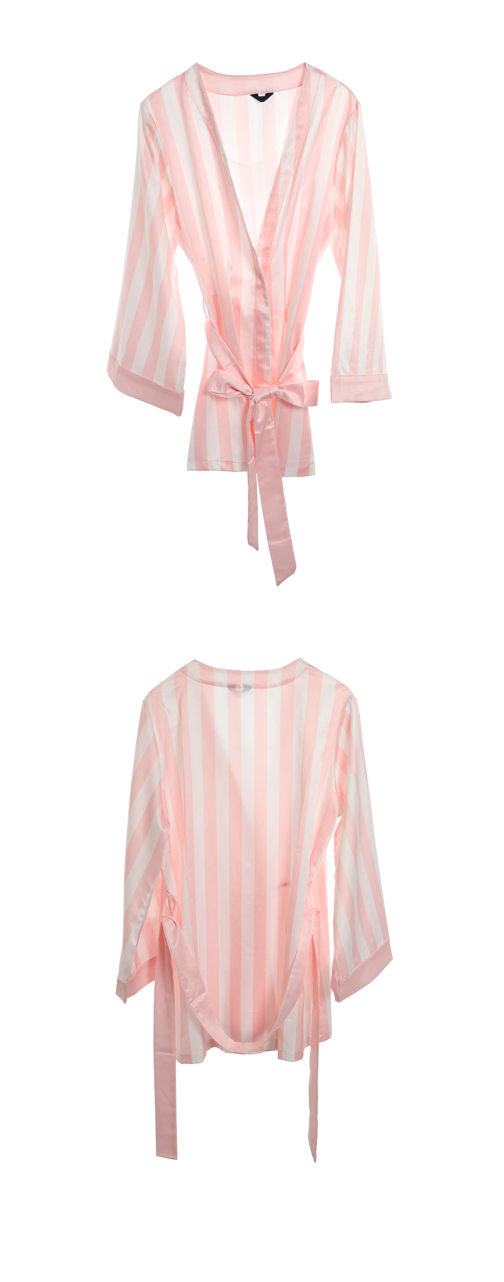 New Karen Stripe Pajamas 4-piece set Women's pa