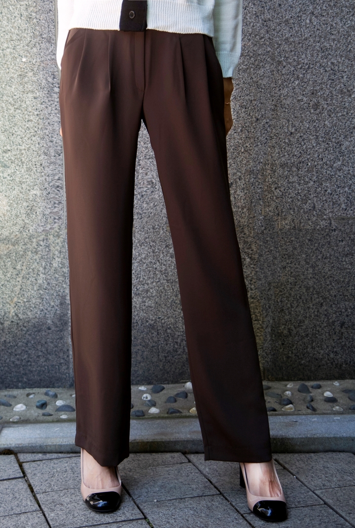 New Women's Pants High Waist Wide Bending Slack