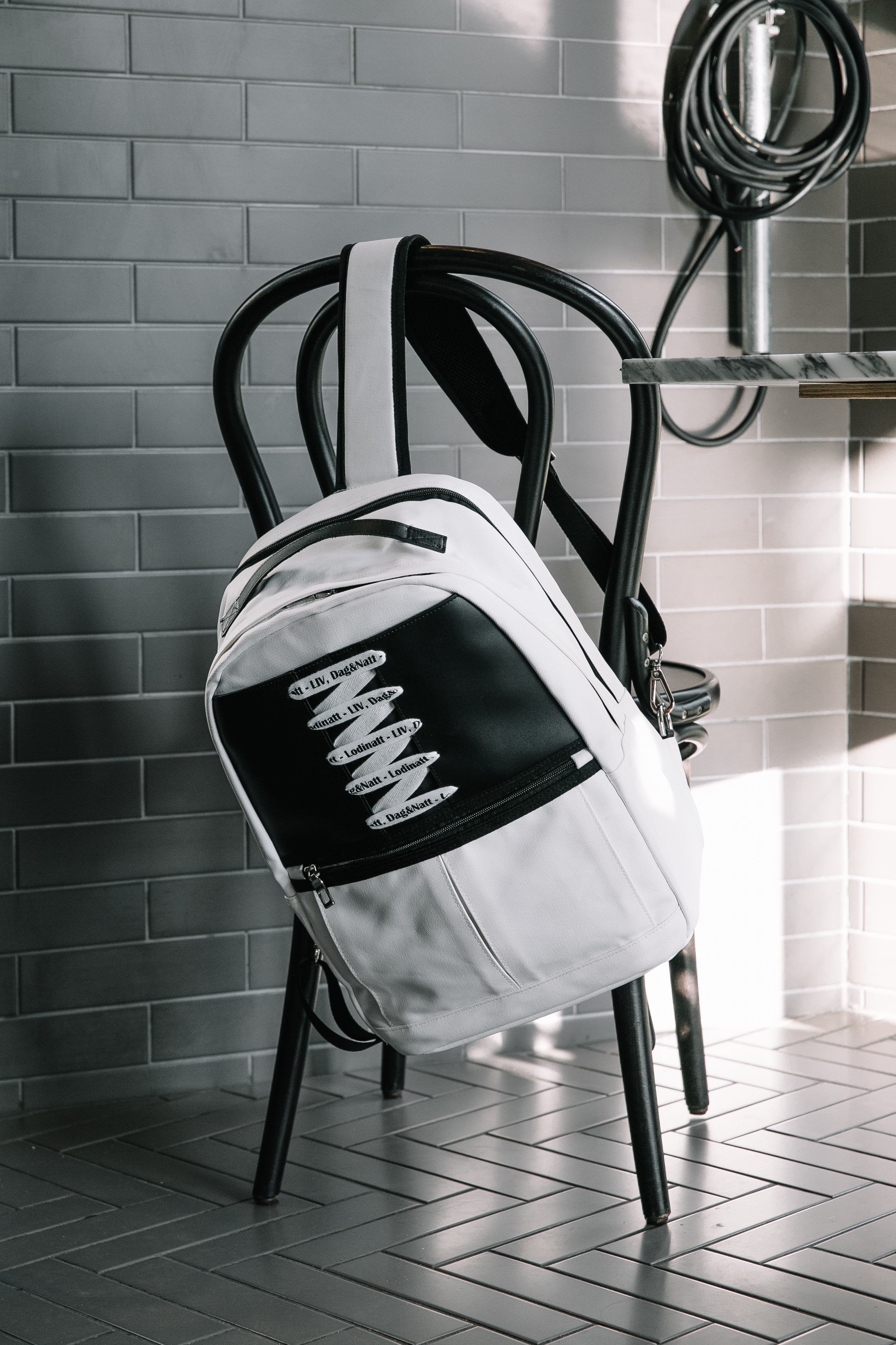 NEW BACKPACK Rhinestone lace backpack R1 black, no