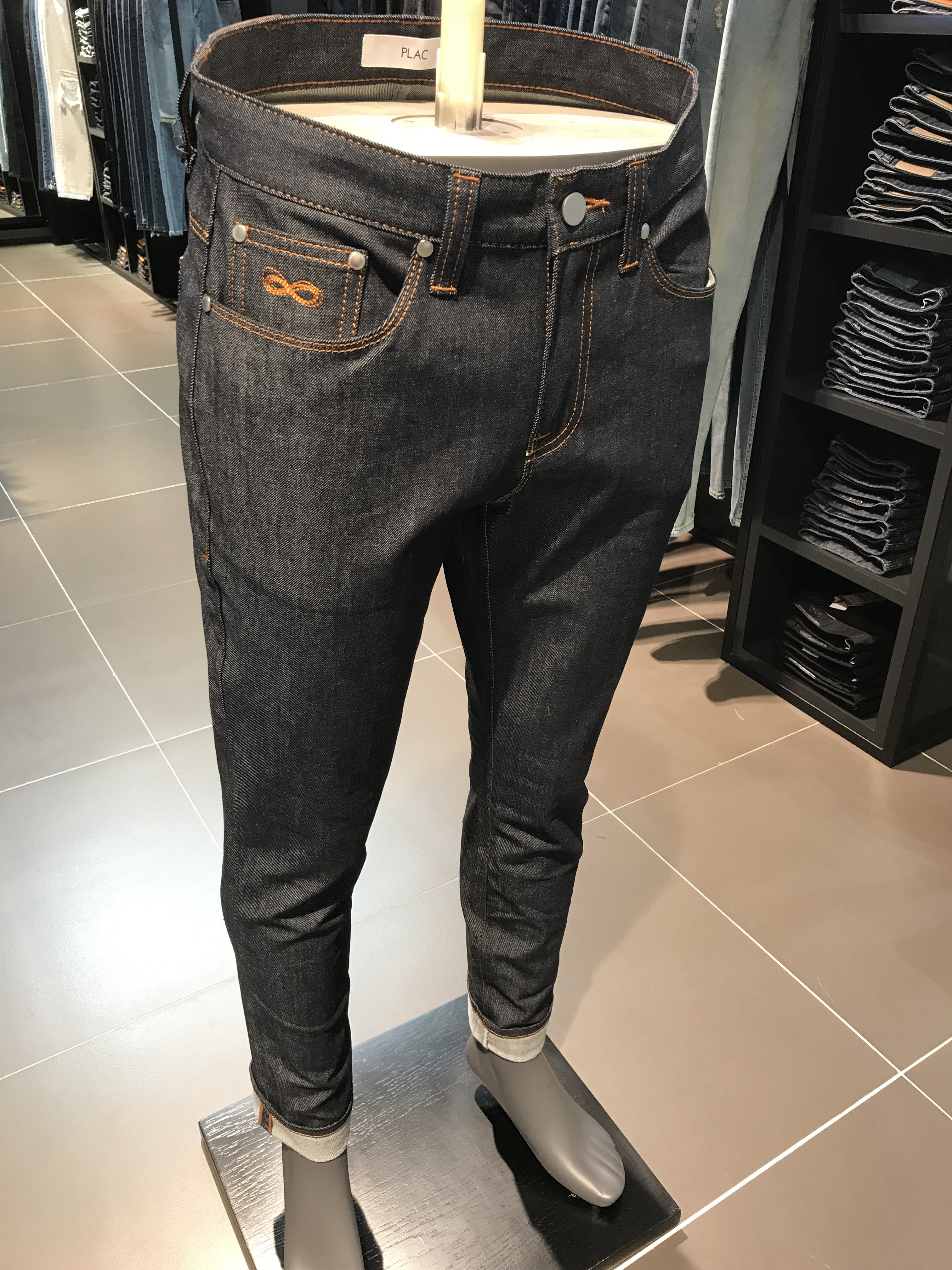 Korea Jeans Pants Flared PLAC MILAN Tapered Deep F