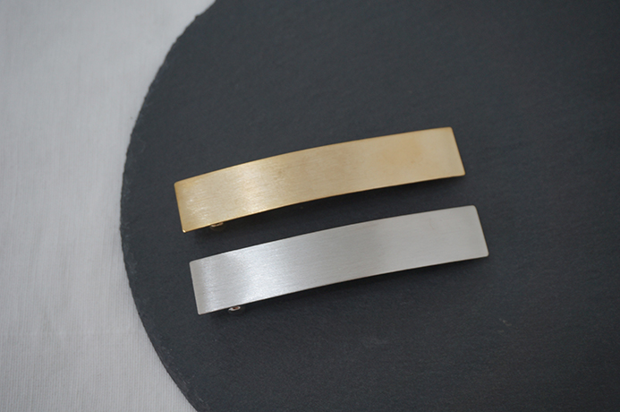 New matte metal square pins Hairpin half-pack Date