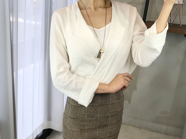 Mermaid Herringbone Check Pleated Skirt 2color Sho