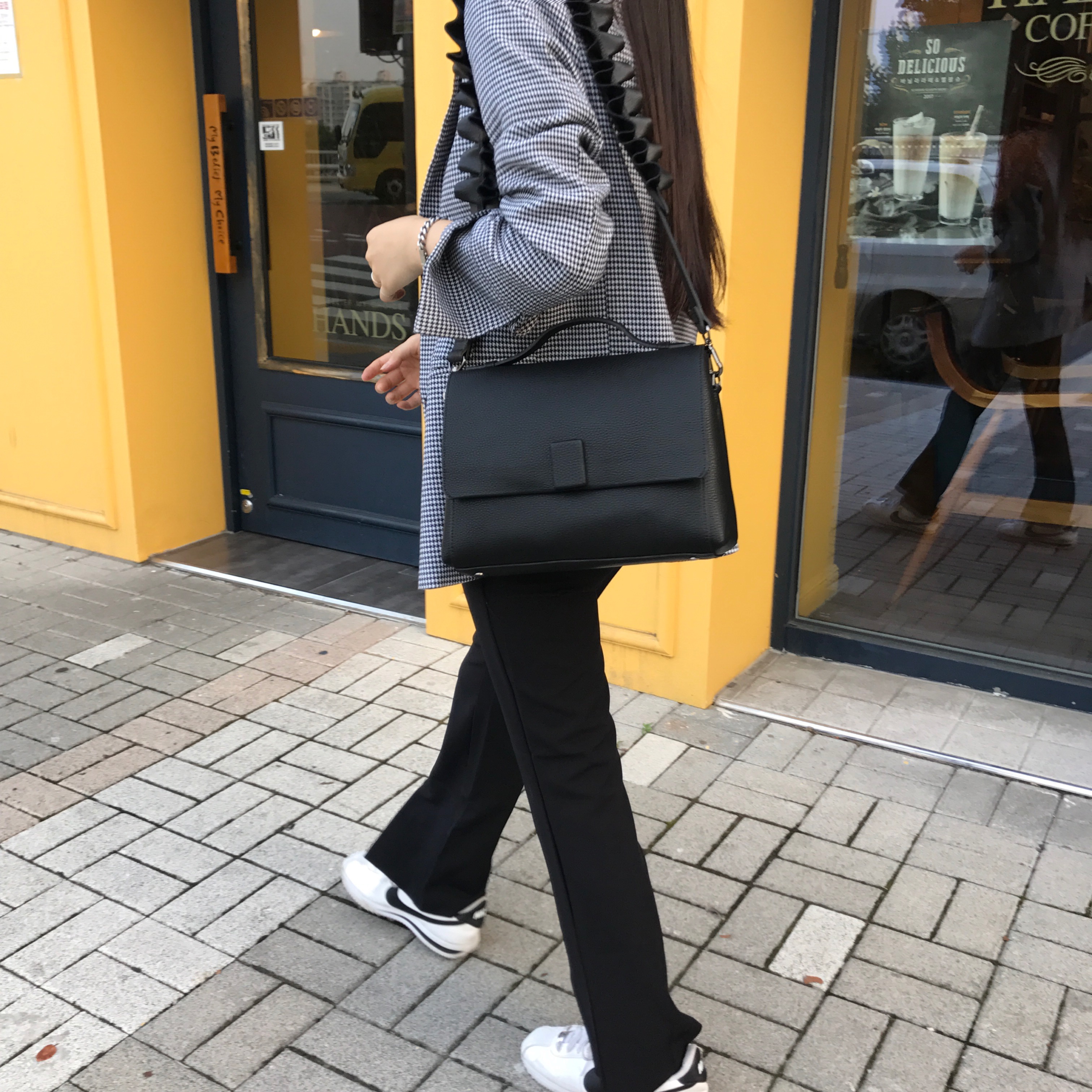 New Lucky Shoe Square Tote Shoulder Bag Women's