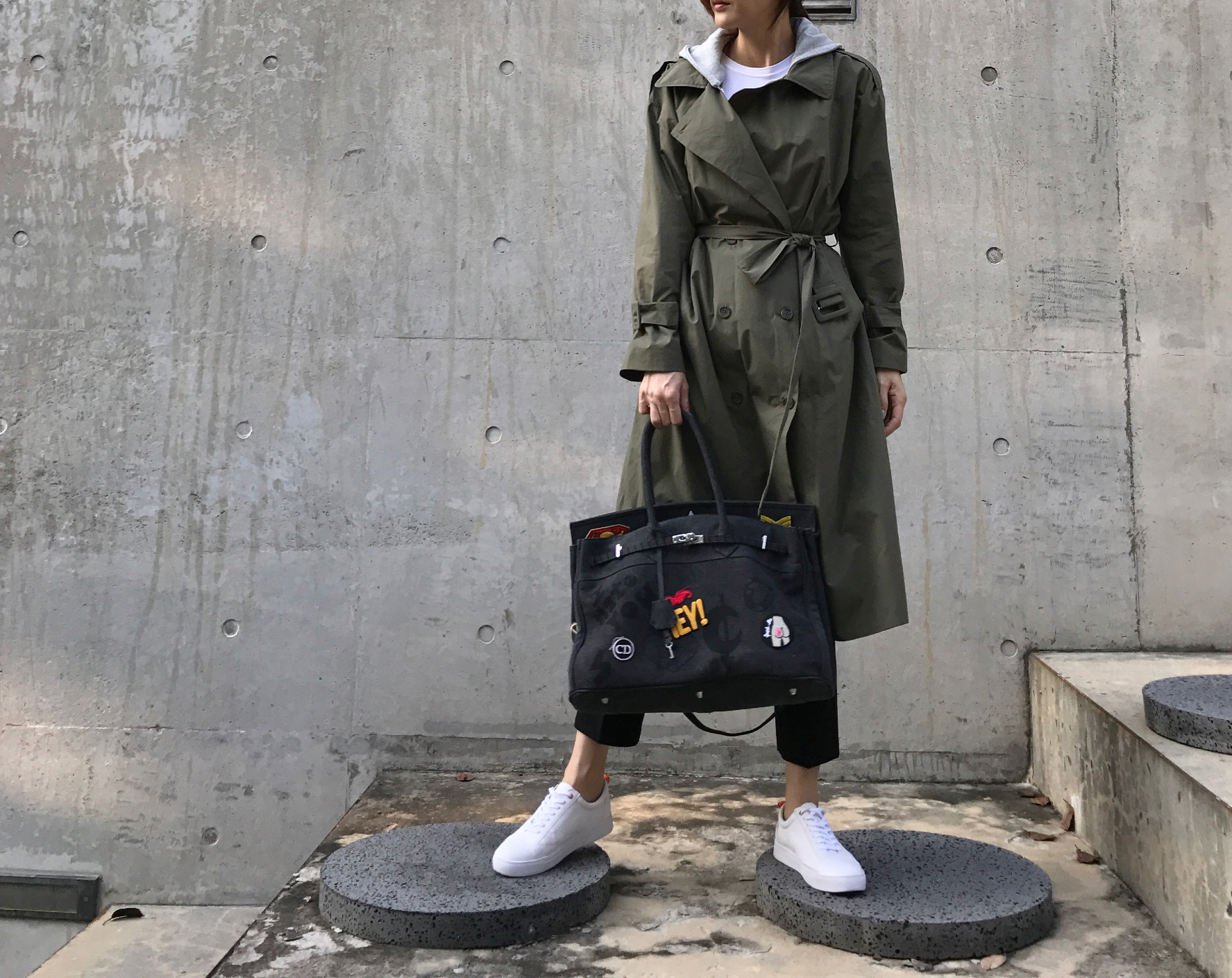 New Women's Bags Patch Birkin Buckle French fas