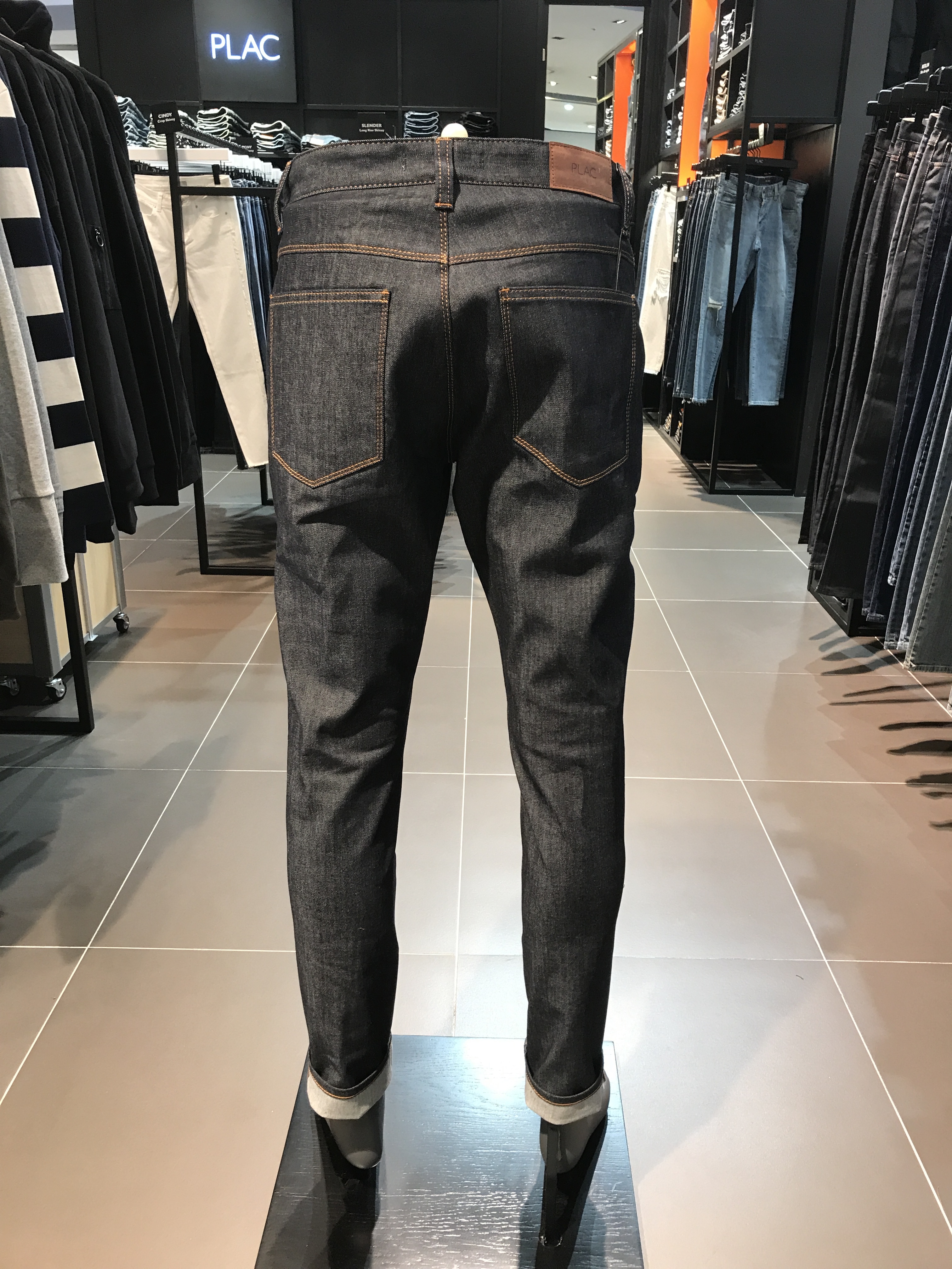 Korea Jeans Pants Flared PLAC MILAN Tapered Deep F