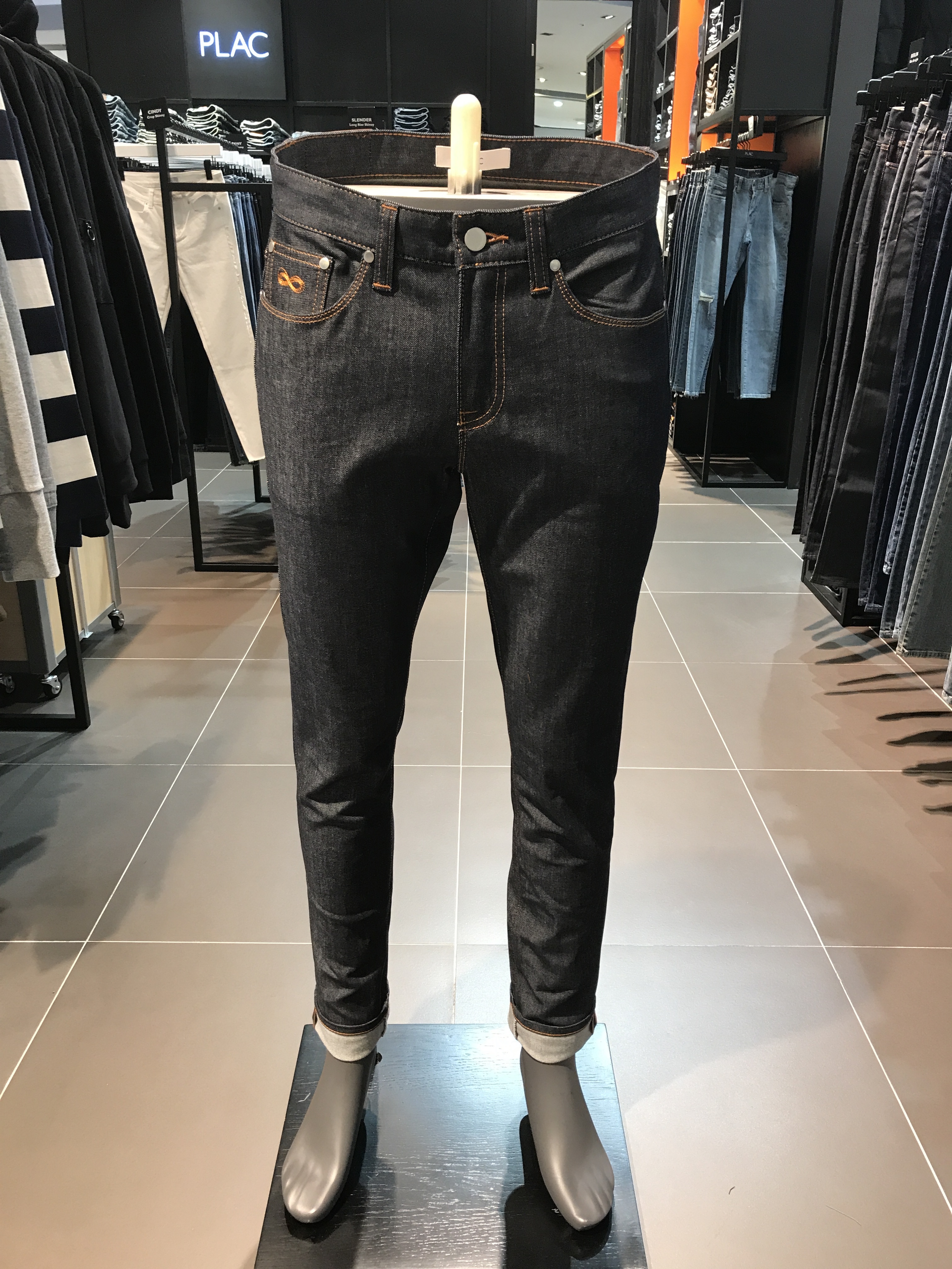 Korea Jeans Pants Flared PLAC MILAN Tapered Deep F