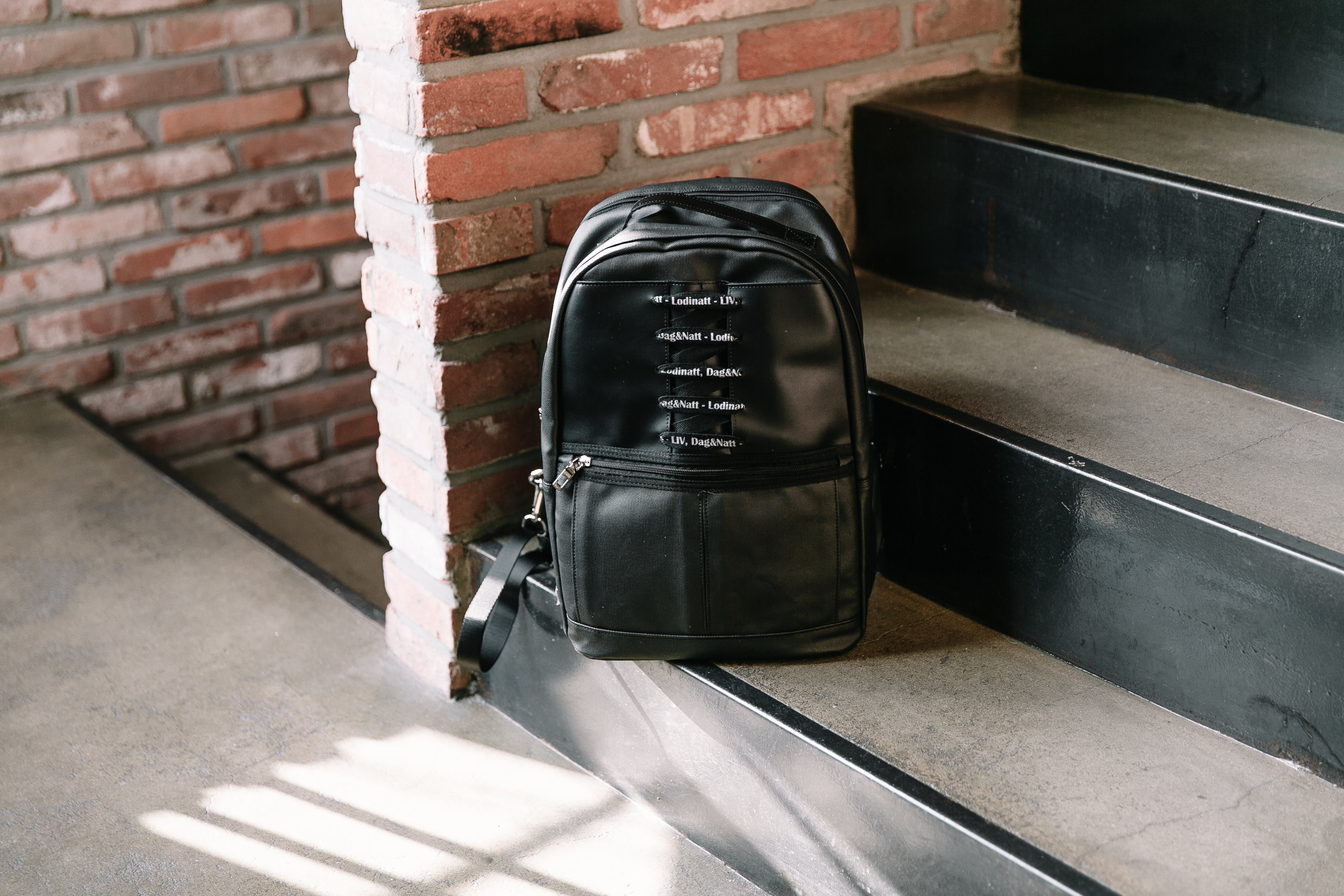 NEW BACKPACK Rhinestone lace backpack R1 black, no