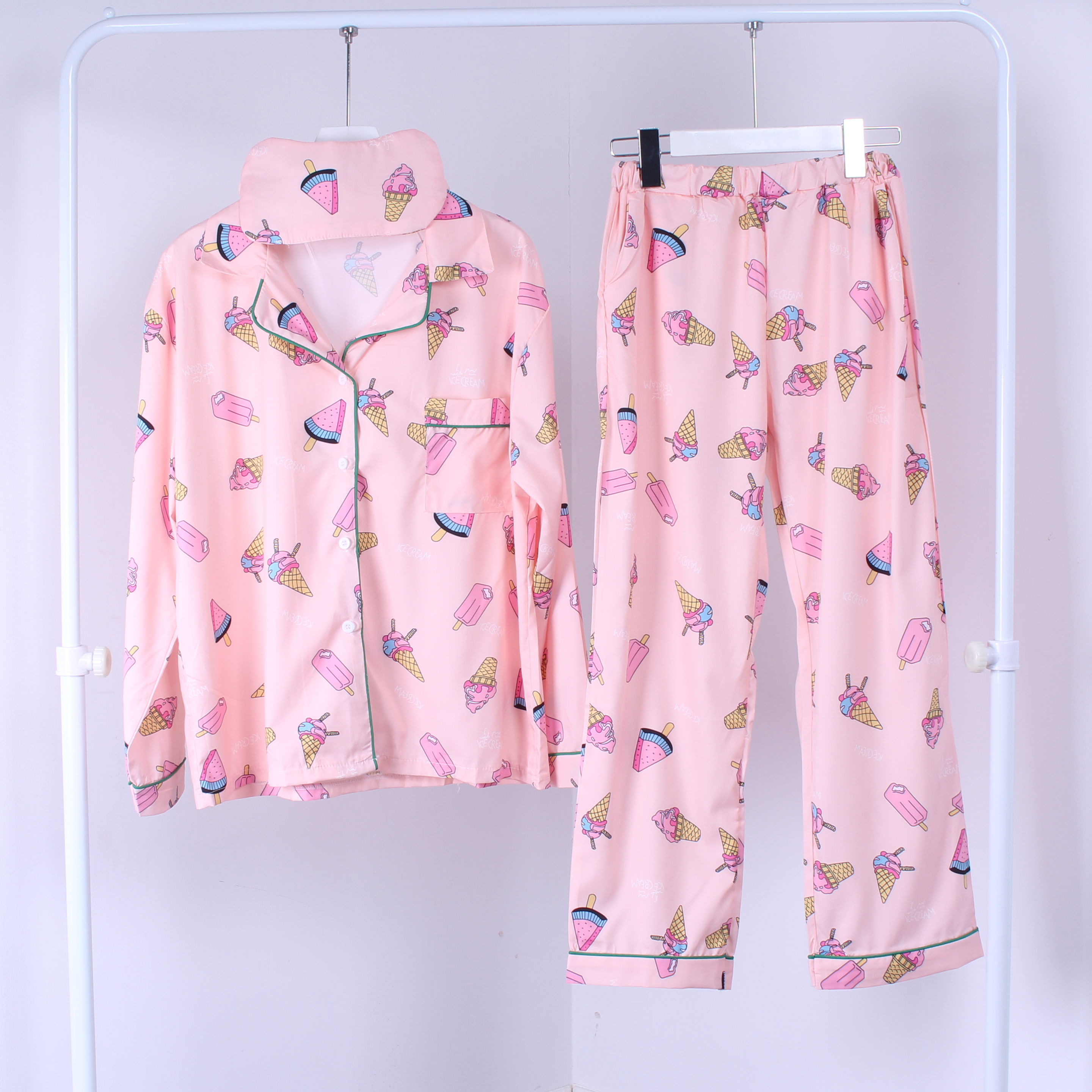 New Ice Cream Pajamas Set Women Home Womens Couple