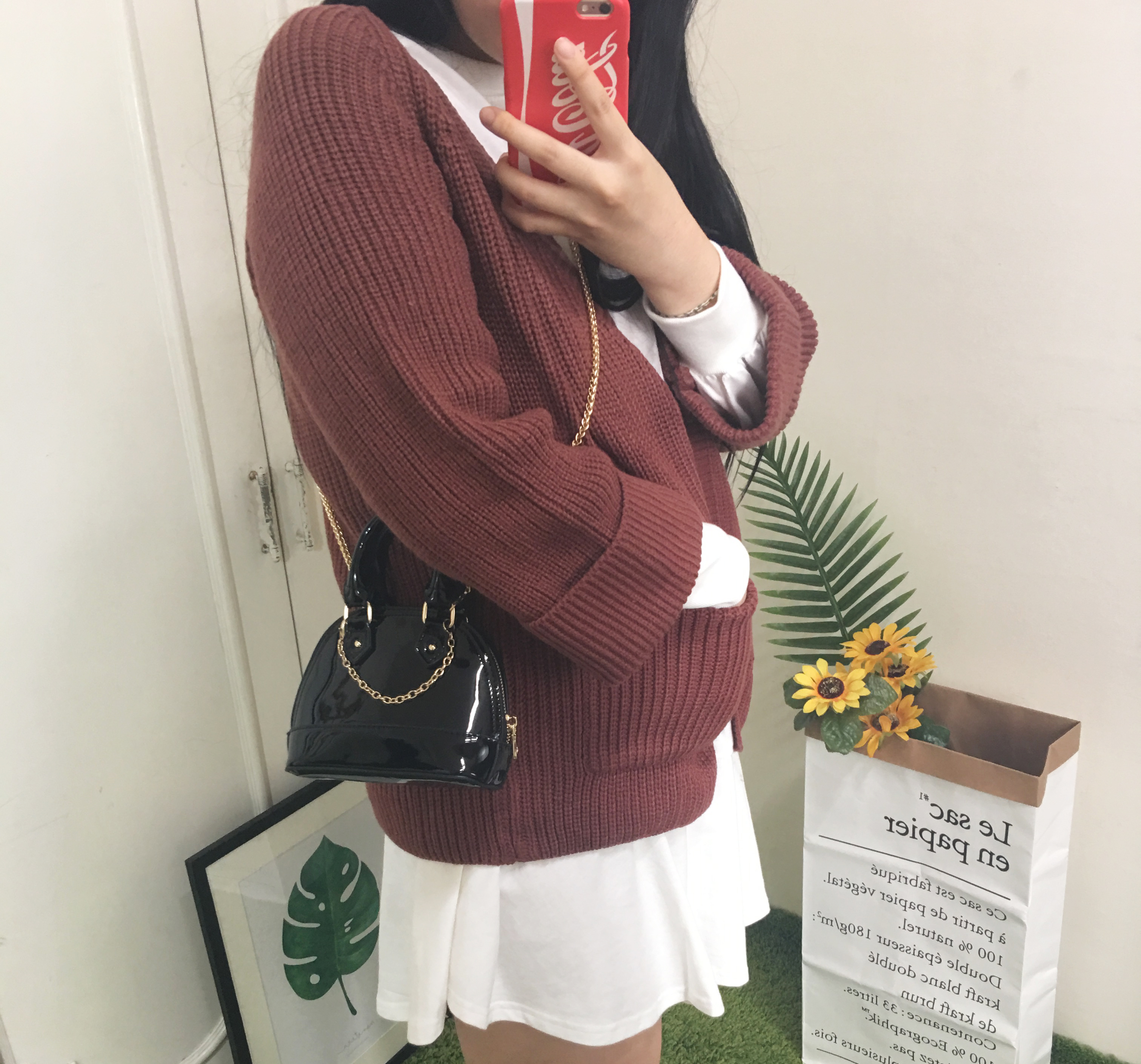 New Enamel Mini Chain Cross Bag Vandal Bag Passeng