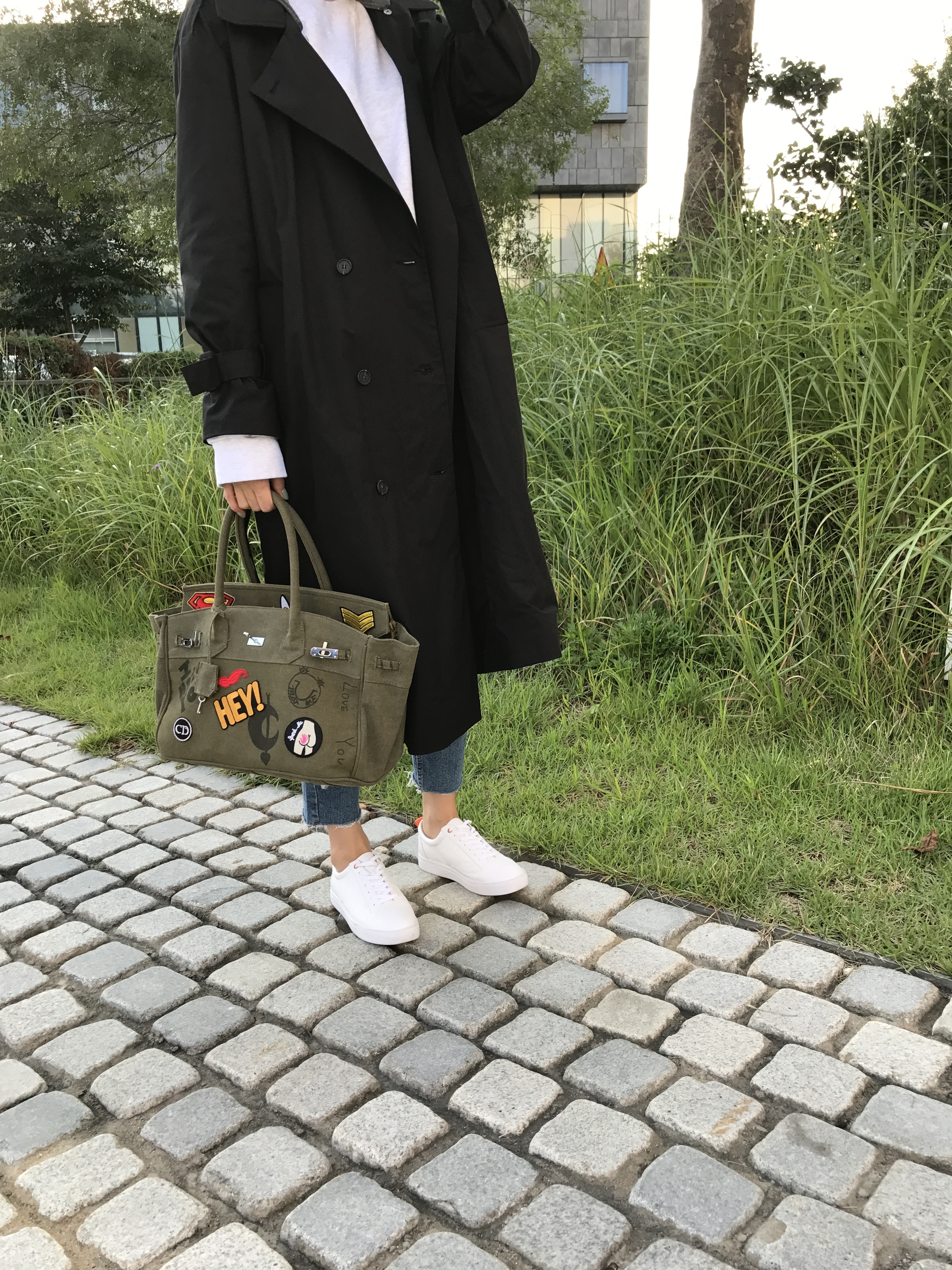 New Women's Bags Patch Birkin Buckle French fas