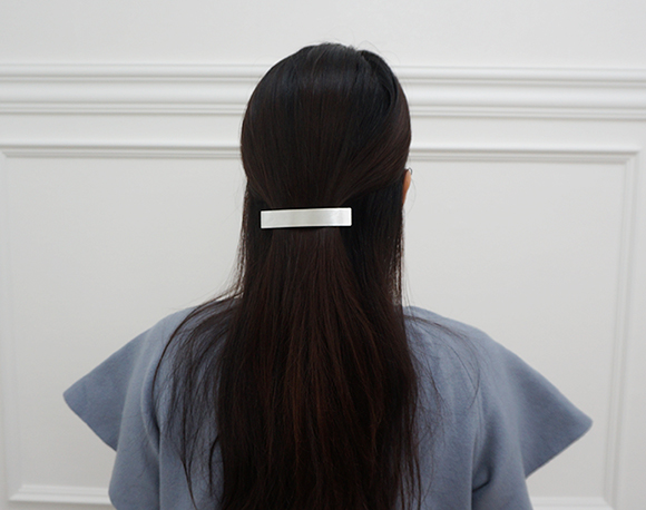 New matte metal square pins Hairpin half-pack Date