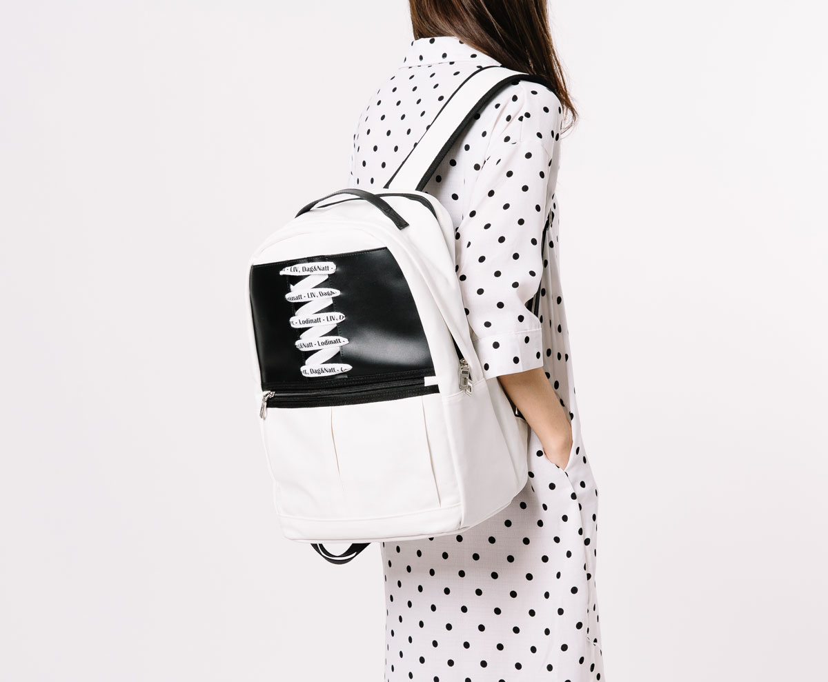 NEW BACKPACK Rhinestone lace backpack R1 black, no