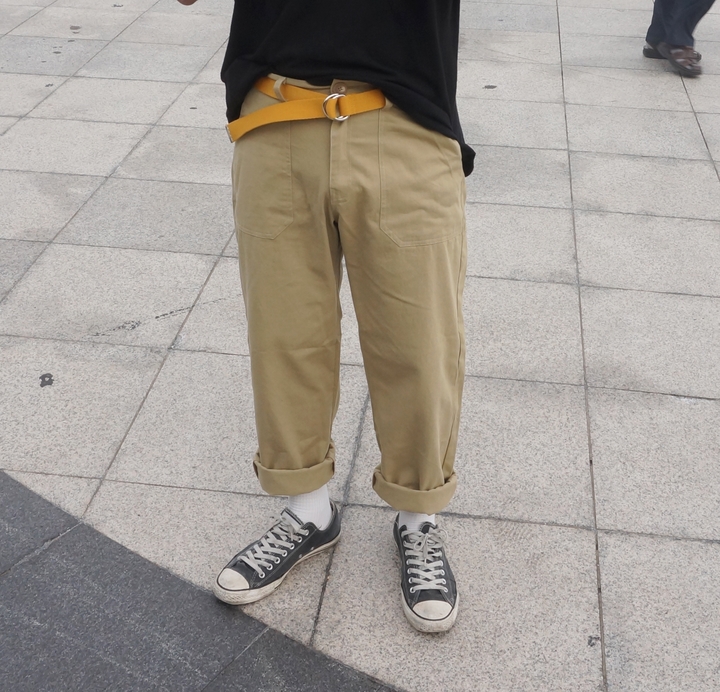 NEW MEN FASHION BELT Stretch Canvas Ring Belt 3Col