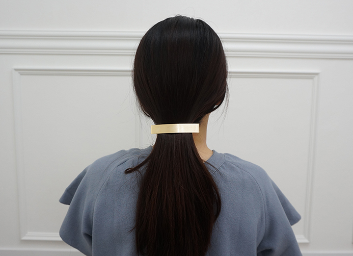 New matte metal square pins Hairpin half-pack Date