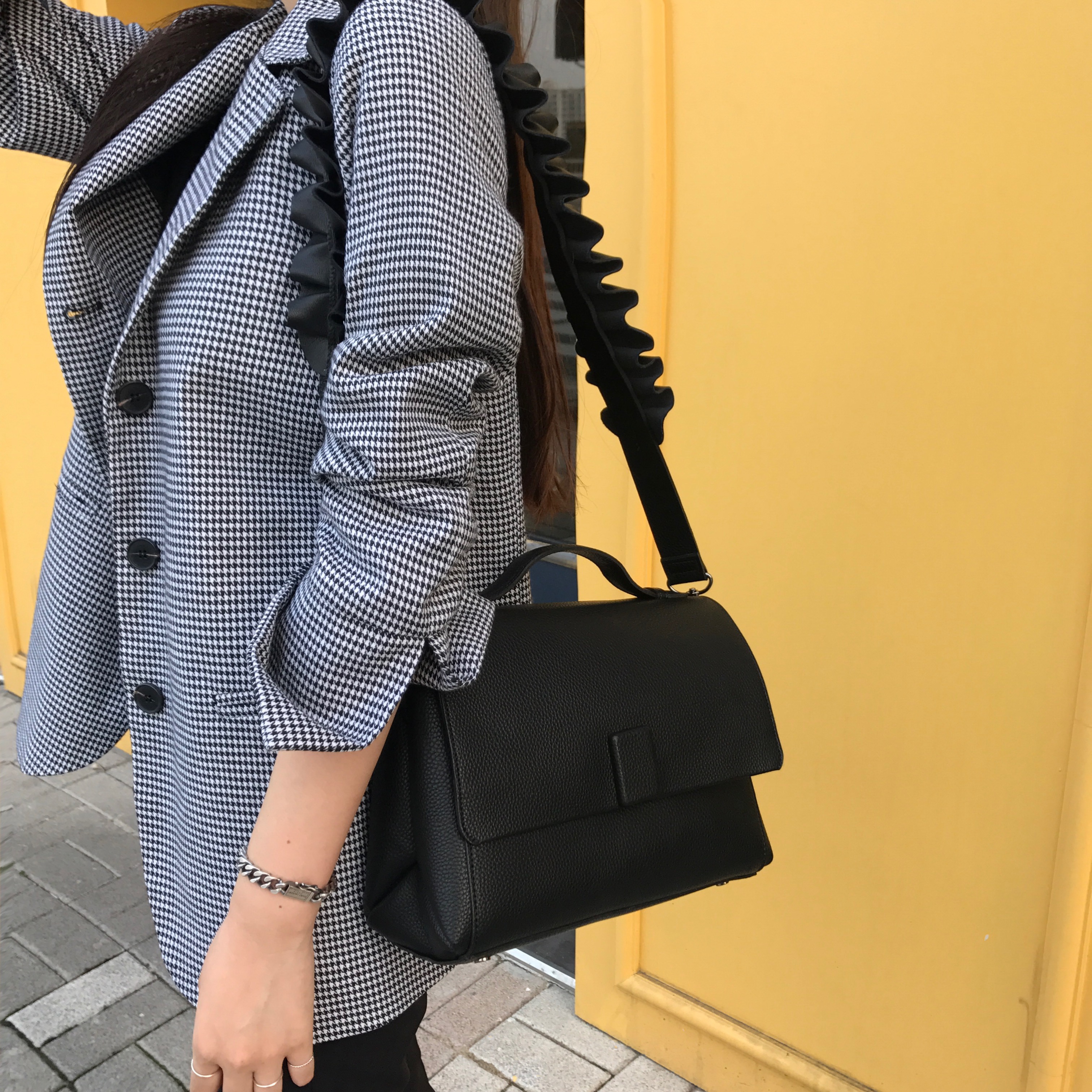 New Lucky Shoe Square Tote Shoulder Bag Women's