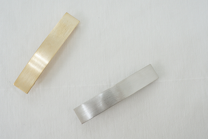 New matte metal square pins Hairpin half-pack Date